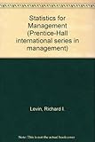 Statistics for management