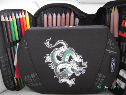 Herlitz Federtasche gefüllt: Federmappe,Federmäppchen,Schüleretui 