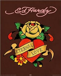 Ed Hardy - Mini Tattoo Poster (Eternal Love) (Size: 16" x 20")