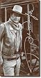 John Wayne Signature Tin Sign 8.5"W x 16"H