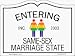 Entering Same Sex Marriage Female State Car Magnet
