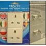 2 PC PIECE EUROPEAN PLUG TRAVEL ADAPTOR ADAPTORS by Eurosinic