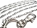 ATLanyards Solid Long Chain Oval Lanyard- Stainless Steel Chain Lanyard