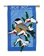 Snow Bird Estate Size Applique Flag
