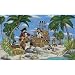 (99x164) Pirates Burying Treasure Huge Wall Mural Art Print Poster