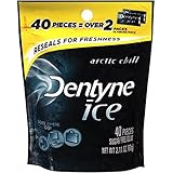 Dentyne Ice Sugar Free Gum, Arctic Chill, 40-Piece Pouch (Pack of 24)