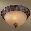 Minka Caspian Golden Bronze Flush Mount 727-355