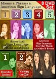 American Sign Language 8-DVD Collection: Idioms, Kids and Activities! (7+ hours of video)