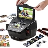 Digital 35mm Film & Slides Scanner w/ Built-in 2.4inch LCD & SD Card Slot - SVP PS-9700 Black