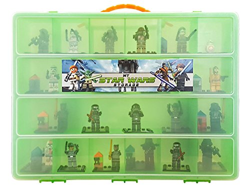 My Star Wars Storage Organizer for Legos Mini Figures, Green