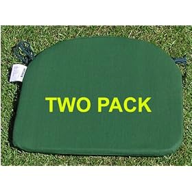 Pack of 2 Cushions for Rose Aluminium Chair in Green