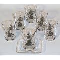 Topkapi t�rkische Teegl�ser Teeglas Tee - Glas " Tugra " 6er-Set