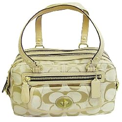 Coach Bonnie Signature Light Khaki Satchel 13402