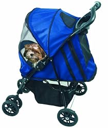 Pet Gear PG8100ST Happy Trails Pet Stroller, Cobalt Blue