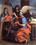Acrylic Keyring Guercino St Luke Displaying a Painting of the Virgin