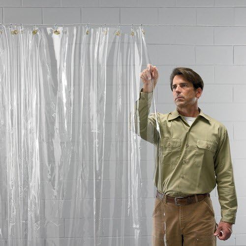 Relius Solutions Econoline Curtain - 4-1/2"Lx10'h Curtain - Clear