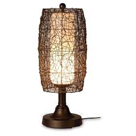 Bristol Table Lamp with Wicker Barrel Shade