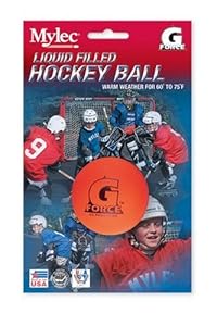 Mylec Warm Weather Liquid Filled G-Force Hockey Balls, (Pack of 3) ORANGE