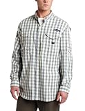 Columbia Men's Super Bonehead Classic Long Sleeve Shirt (Small, Firefly/Multicolor Gingham)