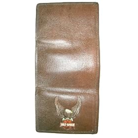 Harley Davidson~ Harley Davidson Wallet~ Full Grain Leather~ Bi-Fold Deluxe Wallet~ Approx 4