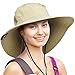 Wide Brim Sun Hat Outdoor UV Protection Safari Cap for Women