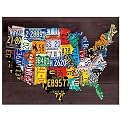 USA Map Canvas - 24x18"