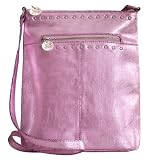 A Gift From The Gods Womens Cross Body Metallic Fashion Shoulder Bag Pink - Spend £25 For Free Delivery