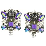 Sorrelli Emerald City Crystal Deco Style Silvertone