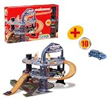 Majorette 212055580  - Urban Garage + 10 Autos. 3 Etagen Parkhaus, Aufzug, Waschstra&szlig;e, Tankstelle und Hebeb&uuml;hne. 62 x 45 x 59cm