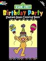 Sesame Street Birthday Party Stained Glass Coloring Book