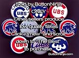 Set of 10 Chicago Cubs Pins 1.25