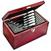 Starrett SV436.1MCXRLZ 436.1 Series Outside Micrometer Set, Ratchet Stop, Lock Nut, Carbide Faces, 0-150mm Range, 0.001mm Graduation