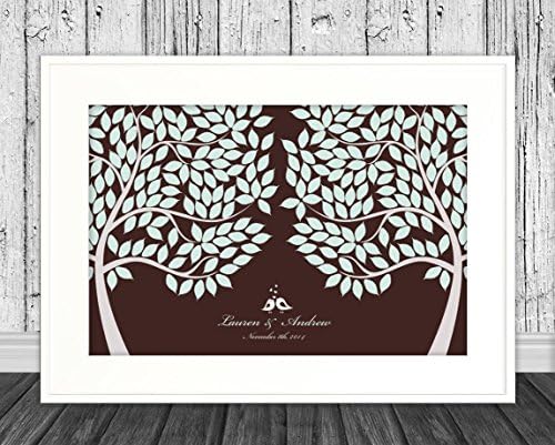 Guest Book Alternative Tree Package Kit 20x30 Inches with 225 Leaves