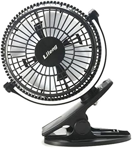 Lileng 835 Desktop Fan for Chlidren Chargeable Fan Clip Base 2 Speeds Mini Portable Fan
