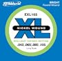 D'Addario EXL165 Nickel Wound Bass Guitar Strings, Custom Light, 45-105, Long Scale