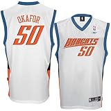 NBA Reebok Charlotte Bobcats #50 Emeka Okafor White Swingman Jersey
