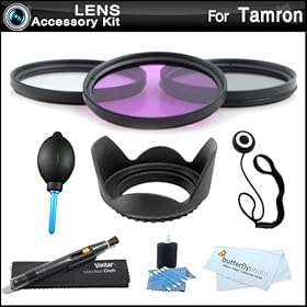 67mm Filter kit and Lens Hood + Care Package For Tamron Lenses