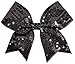 Sequin Performance Hair Bow Seq Black