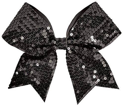 Sequin Performance Hair Bow Seq Black