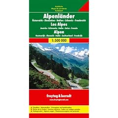 Freytag Berndt Autokarten, Alpenl�nder (A, CH, F, I, SLO) - Ma�stab 1:500 000 (Europa)