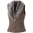 Dominion 'Sheppard' Women's Shearling Vest with Toscana