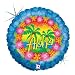 18" Tropical Aloha Holographic Mylar Balloon
