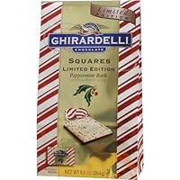 Ghirardelli Peppermint Bark Squares Limited Edition 7.06oz.