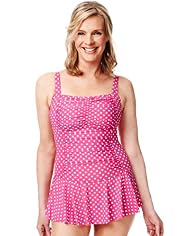 Post Surgery Tummy Control Spotted Skirt Swimsuit