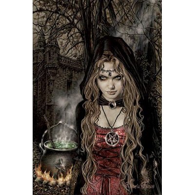 (24x36) Victoria Frances (Cauldron) Art Poster Print
