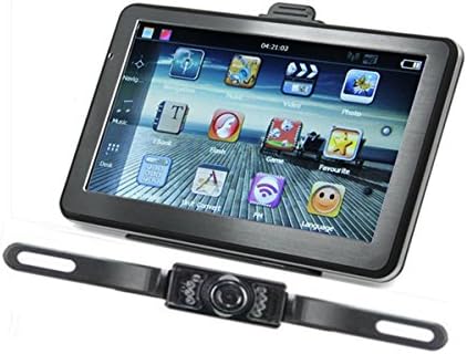 2015 New 7" Polish Finish Car GPS Navigation+ Wireless Rear view Camera Bluetooth AV-IN 4GB Lifetime Maps (Rectangle)