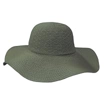 Coolibar UPF 50+ Women's Packable Wide Brim Sun Hat (One Size - Moss Green)