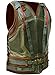 Distressed Black Vintage 3/4 Length Car Coat Style Leather Jacket (L)