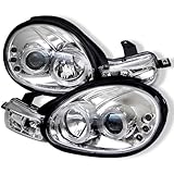 Spyder Auto Dodge Neon Chrome Halogen LED Projector Headlight