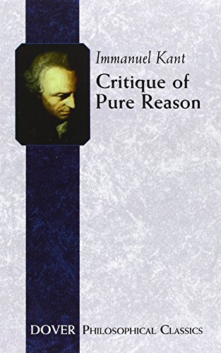 critique of pure reason dover philosophical classics
